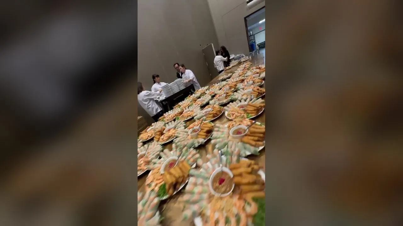 The table, laid